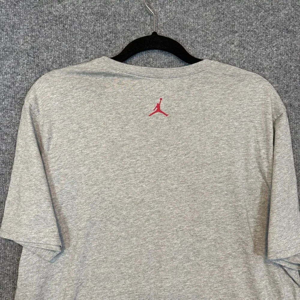 Jordan Shirt Mens‎ Large Gray Crewneck Tshirt Comfort Logo Casual